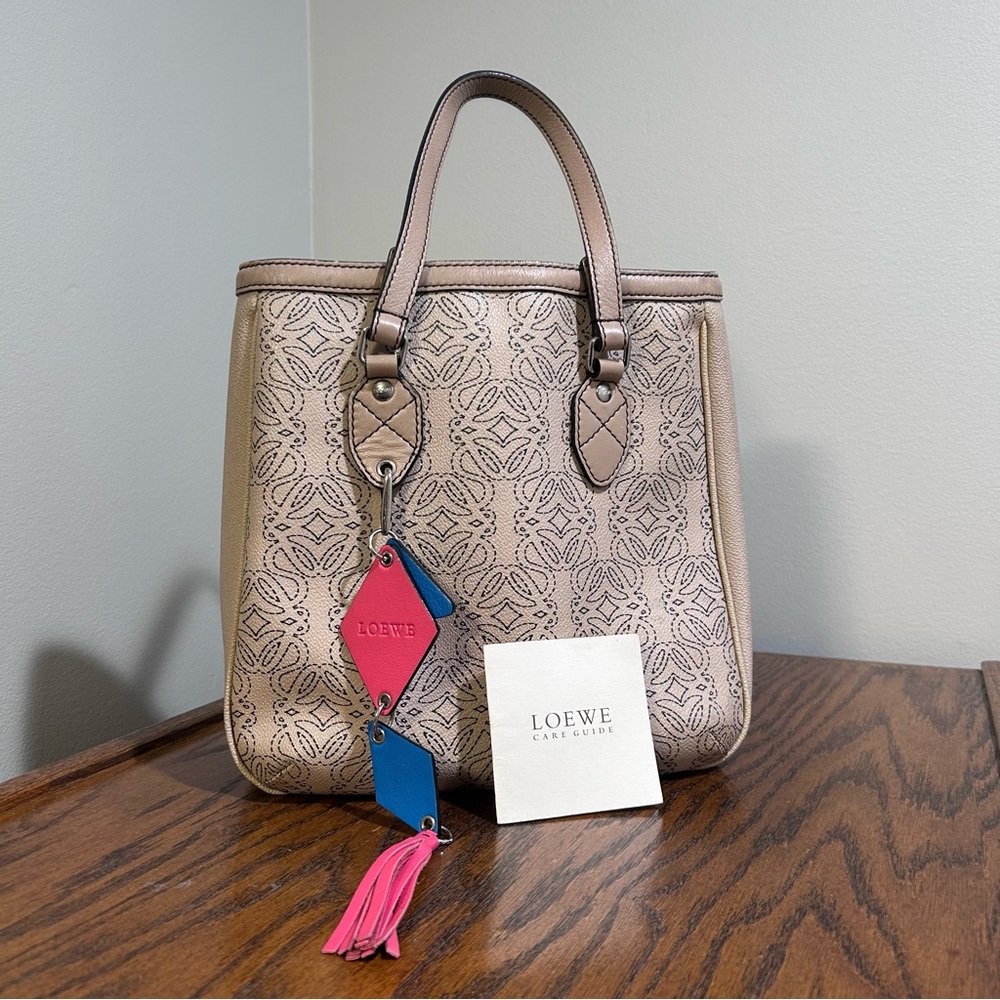 Vintage Loewe Anagram Tote Bag